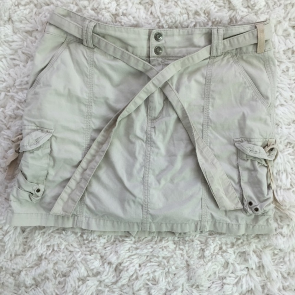 Beige Skirt with Built In Shorts